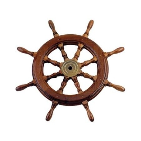 RUOTA TIMONE IN MOGANO 60 CM